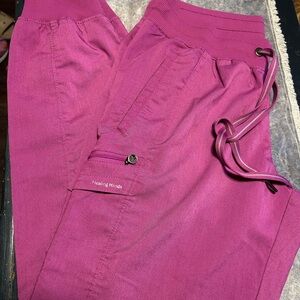 Healing Hands Petite Medium Magenta Jogger Pants